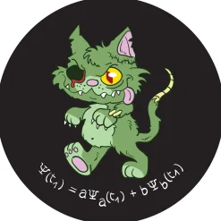 getDigital Aufkleber^Aufkleber Schrödingers Zombiekatze