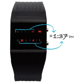 getDigital Uhren|Accessoires^Binäre Armbanduhr