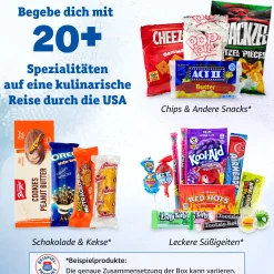 getDigital Lebensmittel^Candy Roads - Snack-Box mit Süßigkeiten aus den USA