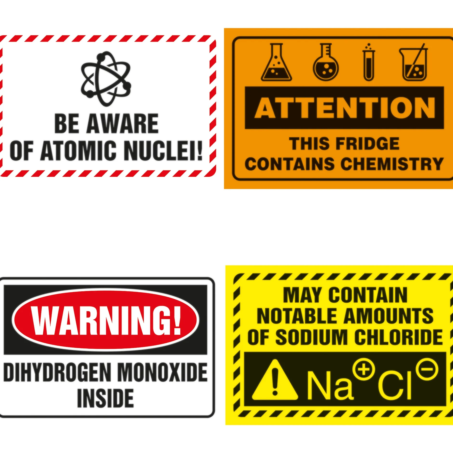 getDigital Küche^Chemiewarnungen Kühlschrankmagnete