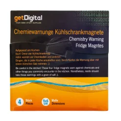 getDigital Küche^Chemiewarnungen Kühlschrankmagnete