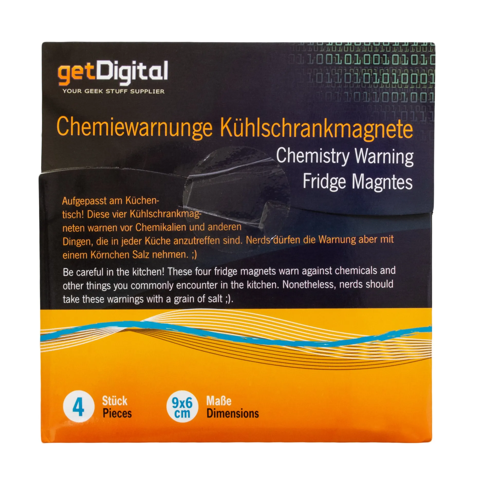 getDigital Küche^Chemiewarnungen Kühlschrankmagnete