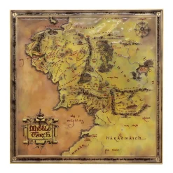 Fanattik Blechschilder^Der Herr der Ringe Mittelerde Metallkarte