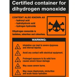 getDigital Küche^DHMO Dihydrogenmonoxid-Trinkglas
