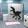 getDigital Badezimmer^Dinosaurier-Silhouette Duschvorhang