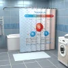 getDigital Badezimmer^Duschvorhang Dihydrogenmonoxid