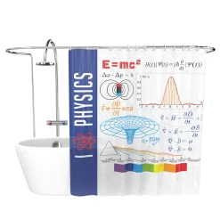 getDigital Badezimmer^Duschvorhang Physik