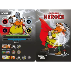 FusionPlay Kartenspiele^Heroes - NFC-Kartenspiel für Smartphones