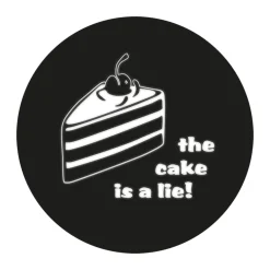 getDigital Aufkleber^Geek Aufkleber The Cake is a Lie