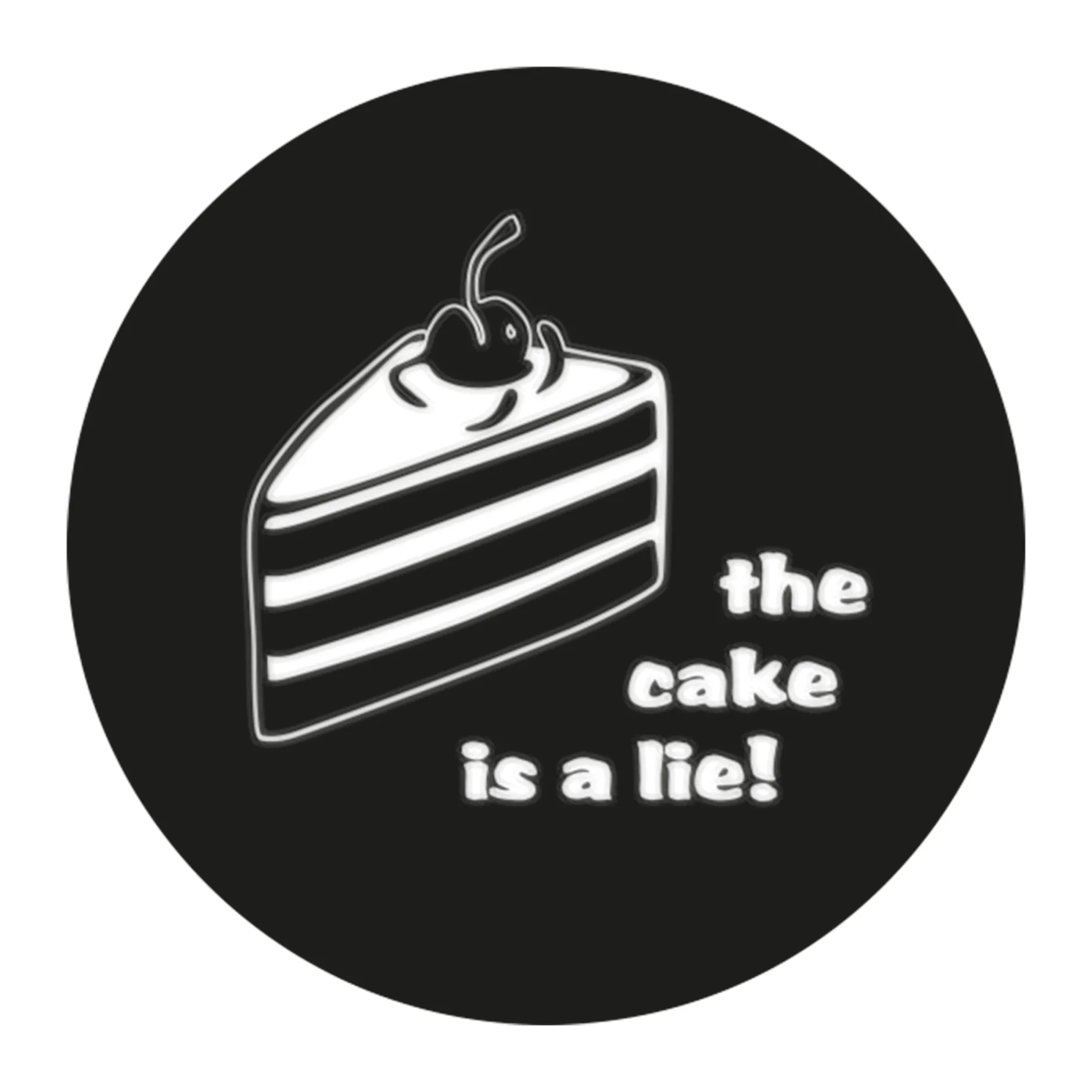 getDigital Aufkleber^Geek Aufkleber The Cake is a Lie
