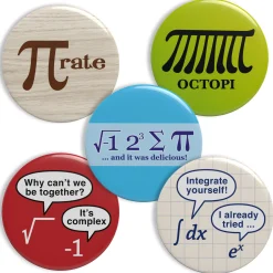 getDigital Accessoires^Geek Buttons Thema Mathematik
