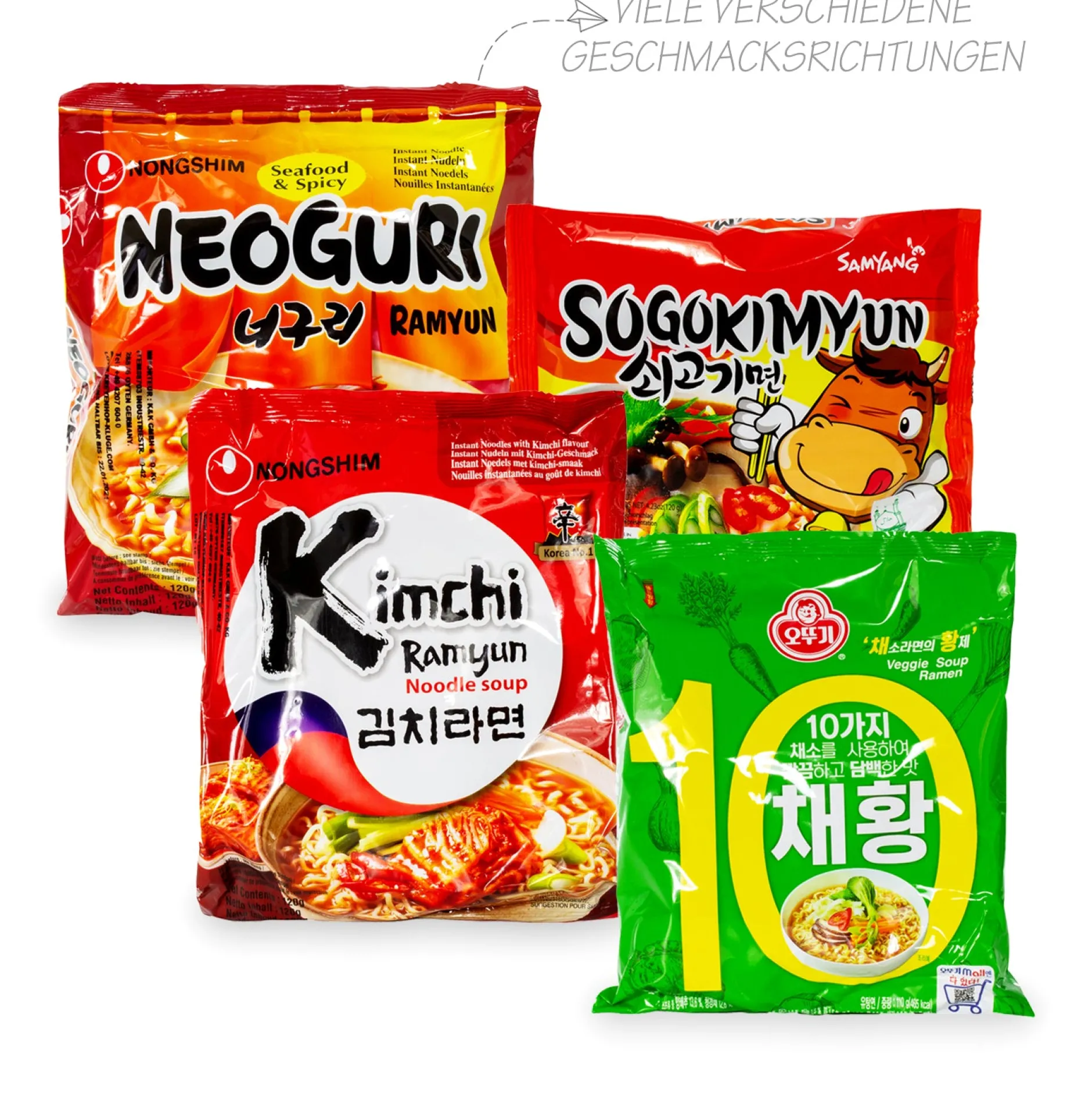 Dalgona Lebensmittel^Guksu - Deine koreanische Nudelbox 8er Pack