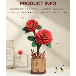 Robo TIme Holzbausätze^Holzbausatz Rote Kamelie