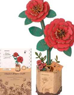 Robo TIme Holzbausätze^Holzbausatz Rote Kamelie