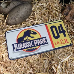 Fanattik Blechschilder^Jurassic Park Nummernschild-Replik