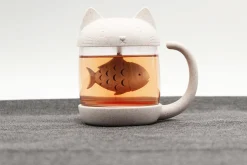 Winkee Küche^Katzen-Teetasse mit Teesieb