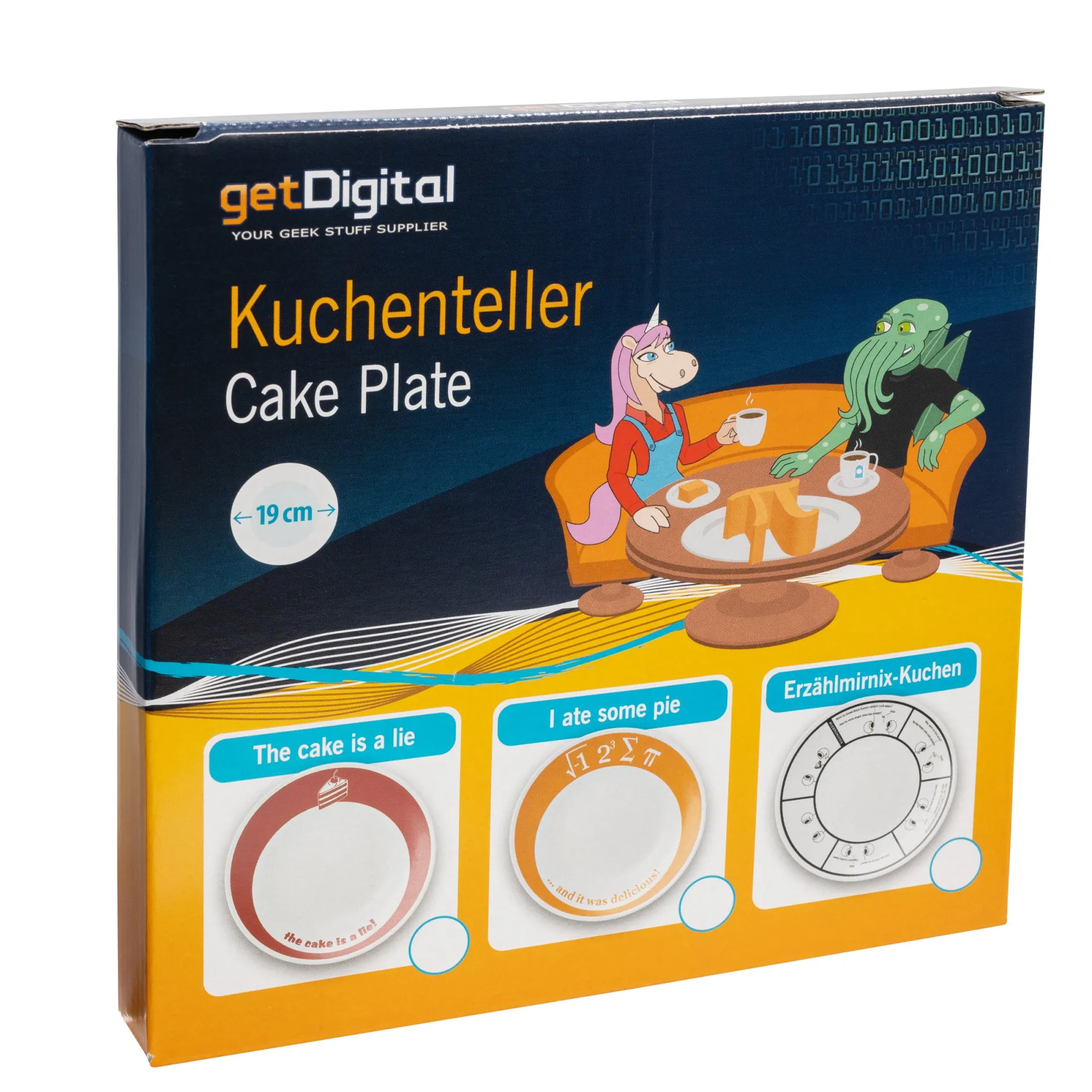 getDigital Küche^Kuchenteller "The cake is a lie"