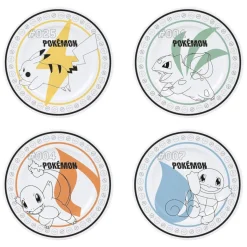 AbyStyle Küche^Pokémon Teller-Set Kanto-Starter und Pikachu