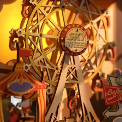 Robotime Licht|Holzbausätze^Retro-Fernseher Spieluhr Holzbausatz