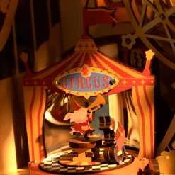 Robotime Licht|Holzbausätze^Retro-Fernseher Spieluhr Holzbausatz