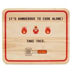 getDigital Küche^Schneidebrett Dangerous to cook alone