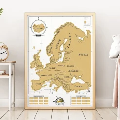 Luckies of London Poster^Scratch Map Rubbel-Landkarte