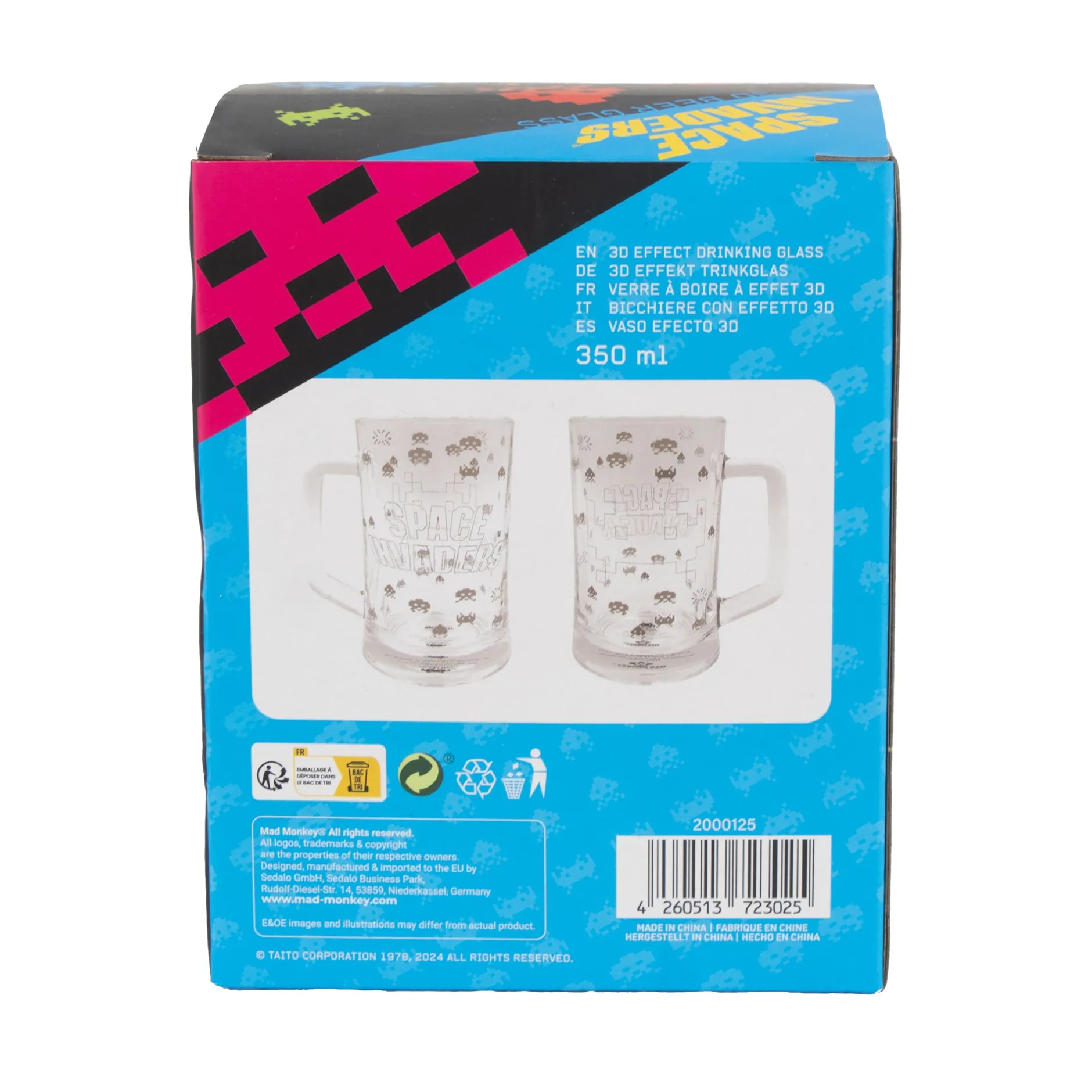 Mad Monkey Küche^Space Invaders Bierglas