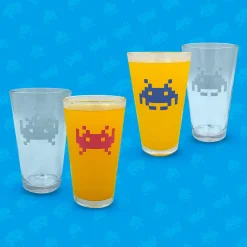 Mad Monkey Küche^Space Invaders Farbwechsel-Gläser 2er Set