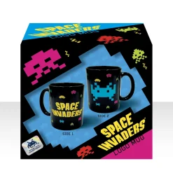 Mad Monkey Küche^Space Invaders Logo Tasse mit Metallic Finish