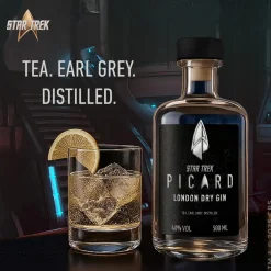Star Trek Küche|Lebensmittel^Picard Earl Grey Gin mit Sammlerbox und Glas