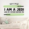RoomMates Wandaufkleber^Star Wars Glow in the Dark Wandaufkleber I am a Jedi