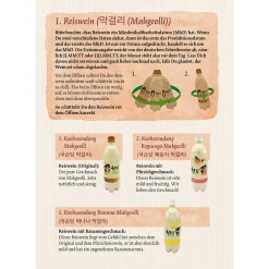 Dalgona Lebensmittel^Sulsul Normal: Überraschungsbox mit 6 alkoholischen Getränken aus Korea (Bier, Soju & Reiswein)