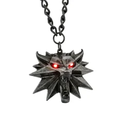 The Witcher Accessoires|Gaming^3 Wild Hunt Wolf Medaillon mit LED Augen